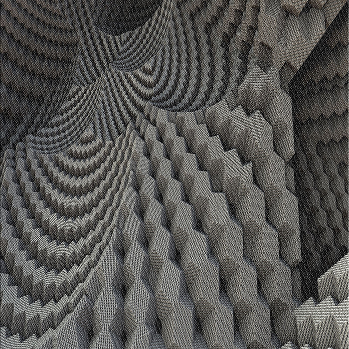 Patterned Gray Novelty Rug, pat865