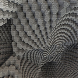 Square Patterned Gray Novelty Rug, pat865