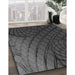 Machine Washable Transitional Charcoal Black Rug in a Family Room, wshpat866gry