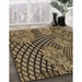 Machine Washable Transitional Bronze Brown Rug in a Family Room, wshpat867brn