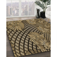 Patterned Bronze Brown Rug, pat867brn