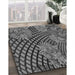 Machine Washable Transitional Gunmetal Gray Rug in a Family Room, wshpat867gry