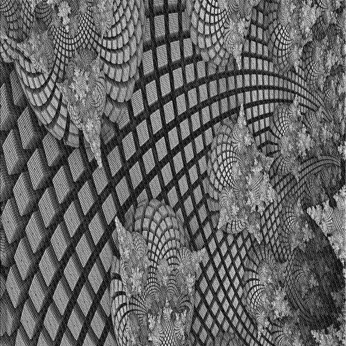 Patterned Gunmetal Gray Rug, pat867gry