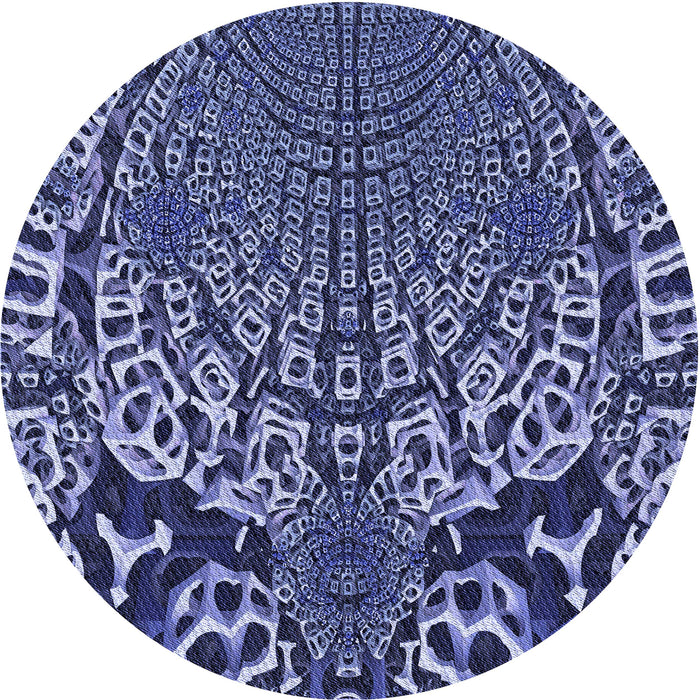 Square Patterned Sky Blue Rug, pat868blu