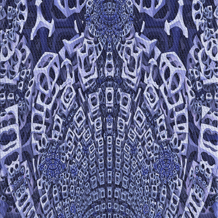 Patterned Sky Blue Rug, pat868blu