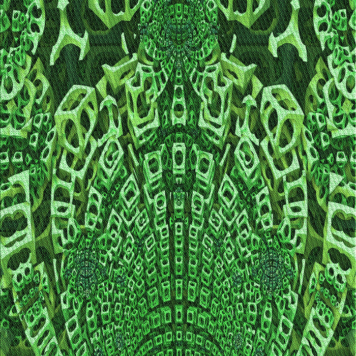 Patterned Deep Emerald Green Rug, pat868grn