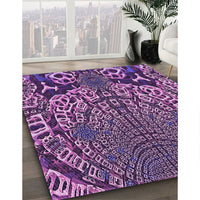 Patterned Orchid Purple Rug, pat868pur