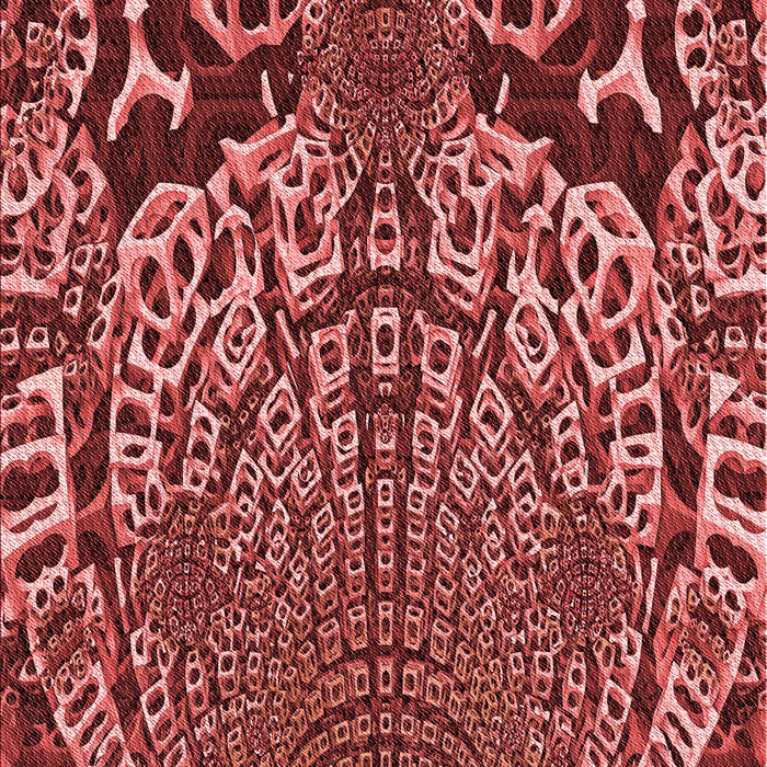 Patterned Cranberry Red Rug, pat868rd