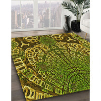 Patterned Green Rug, pat868yw