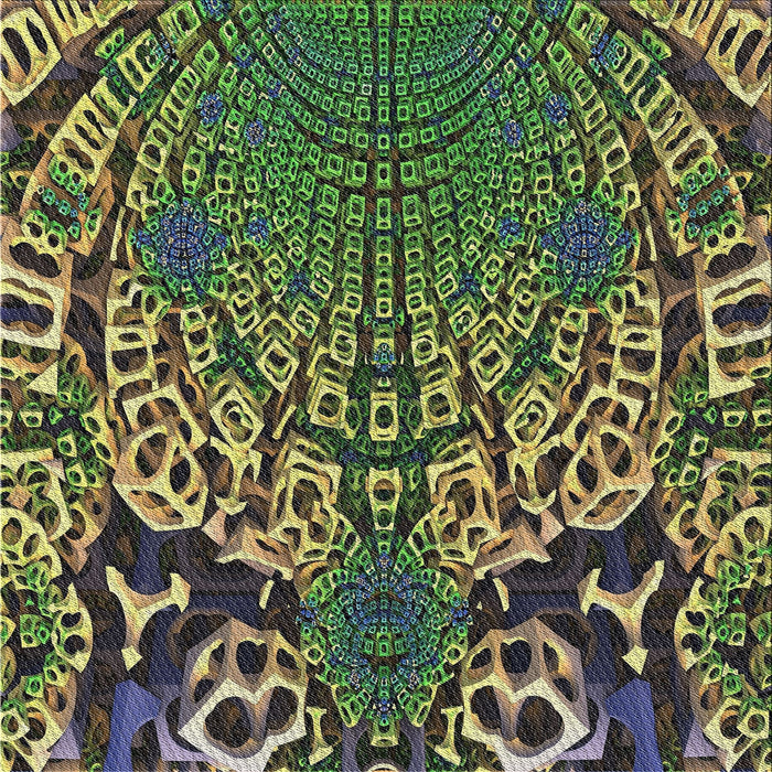 Square Patterned Charcoal Black Novelty Rug, pat868