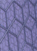 Machine Washable Transitional Deep Periwinkle Purple Rug, wshpat869blu