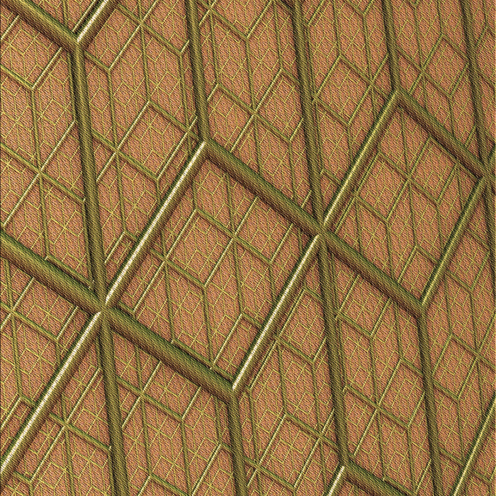 Patterned Saddle Brown Rug, pat869brn