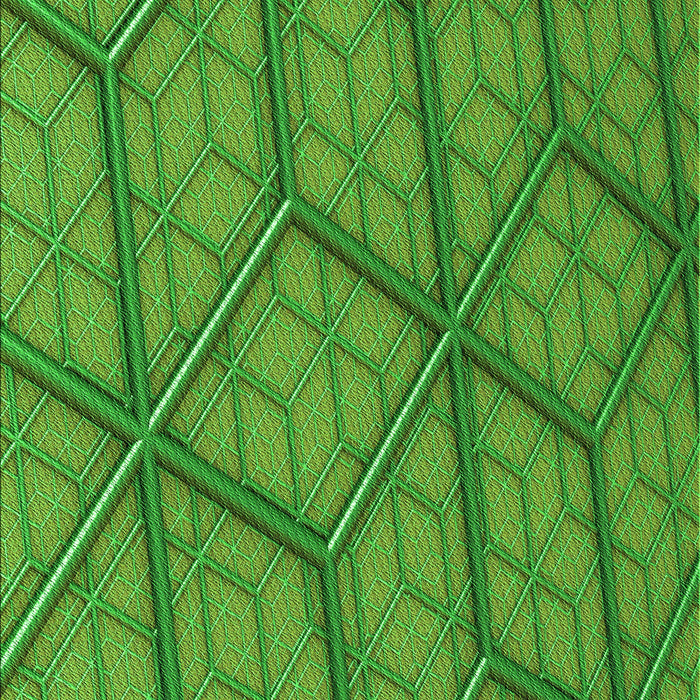 Patterned Green Rug, pat869grn