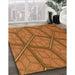 Machine Washable Transitional Orange Rug in a Family Room, wshpat869org