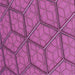 Round Machine Washable Transitional Medium Violet Red Pink Rug, wshpat869pur