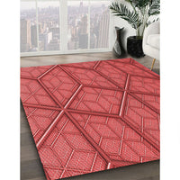 Patterned Red Rug, pat869rd