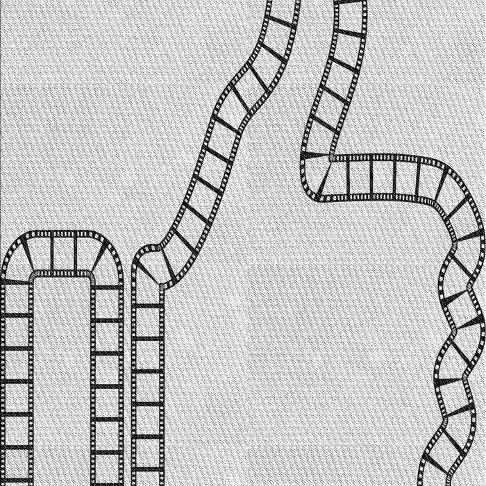 Patterned Off-White Novelty Rug, pat86