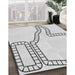 Machine Washable Transitional White Smoke Rug in a Family Room, wshpat86