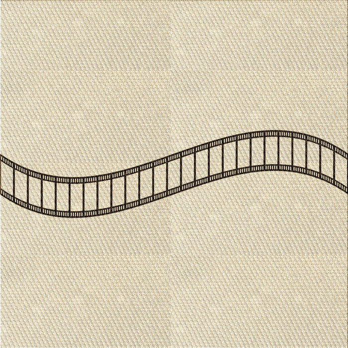 Round Patterned Moccasin Beige Rug, pat87brn