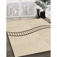 Patterned Moccasin Beige Rug, pat87brn