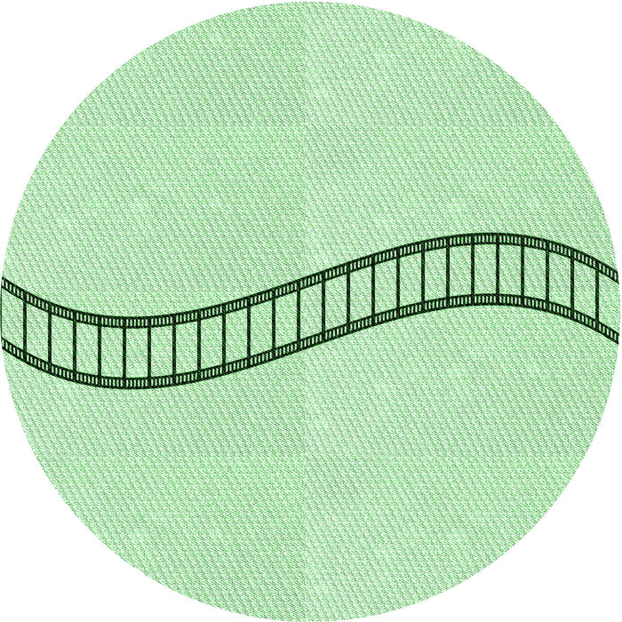 Square Machine Washable Transitional Mint Green Rug in a Living Room, wshpat87grn