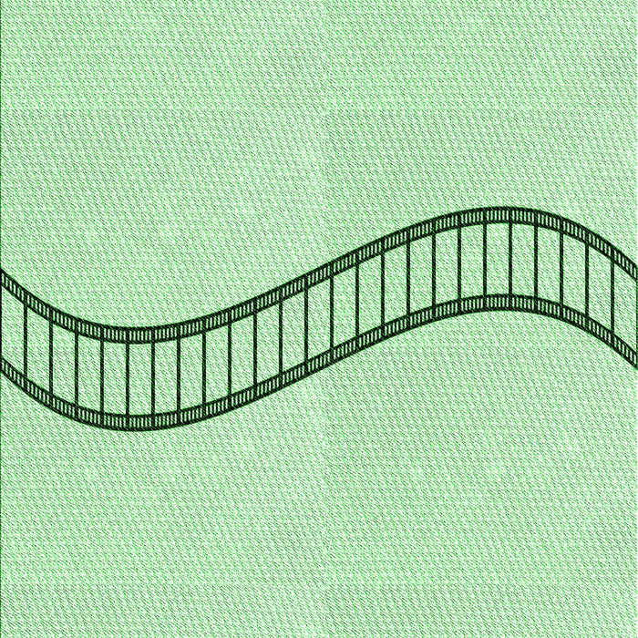 Patterned Mint Green Rug, pat87grn