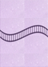 Machine Washable Transitional Bright Lilac Purple Rug, wshpat87pur