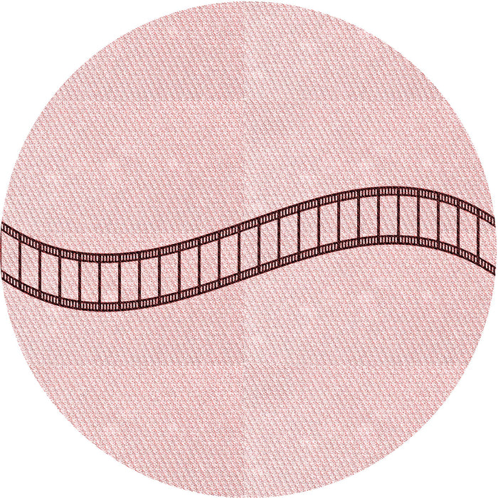 Square Machine Washable Transitional Light Coral Pink Rug in a Living Room, wshpat87rd