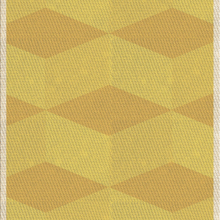 Patterned Bright Gold Yellow Rug, pat870brn