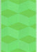 Machine Washable Transitional Neon Green Rug, wshpat870grn