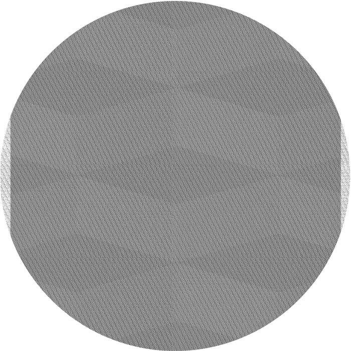 Round Machine Washable Transitional Silver Gray Rug, wshpat870gry