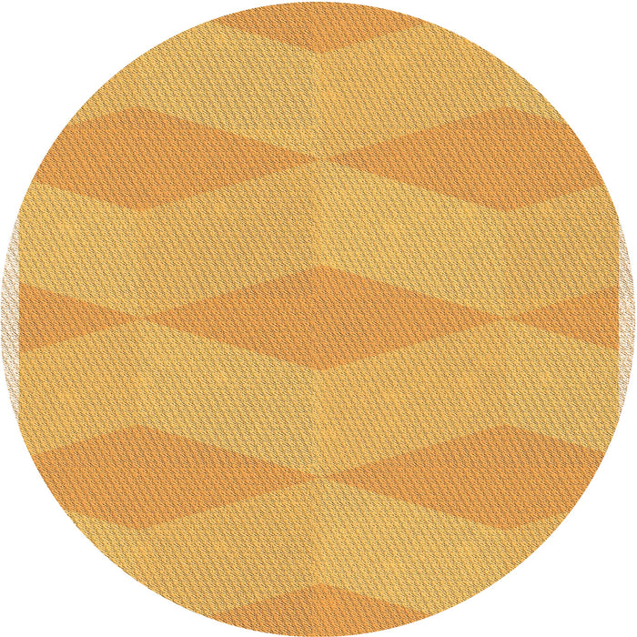 Square Machine Washable Transitional Saffron Yellow Rug in a Living Room, wshpat870org