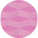 Square Patterned Pastel Purple Pink Rug, pat870pur