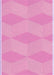Machine Washable Transitional Pastel Purple Pink Rug, wshpat870pur