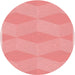 Square Patterned Pastel Pink Rug, pat870rd