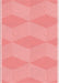 Machine Washable Transitional Pastel Pink Rug, wshpat870rd