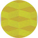 Square Machine Washable Transitional Yellow Rug, wshpat870