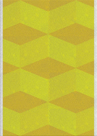 Machine Washable Transitional Yellow Rug, wshpat870