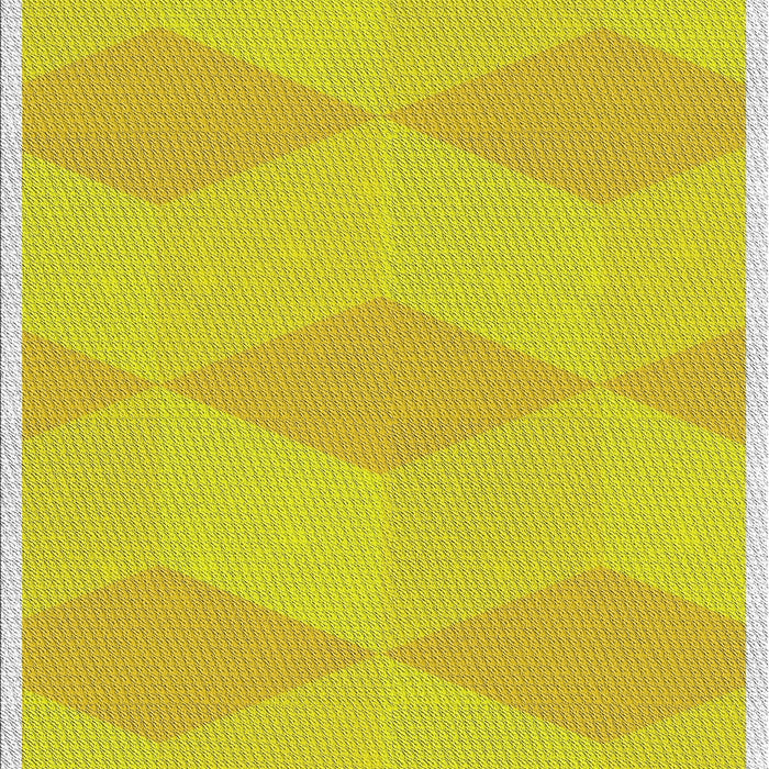 Patterned Yellow Novelty Rug, pat870