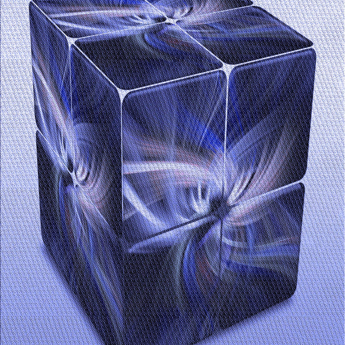 Patterned Jeans Blue Rug, pat871blu