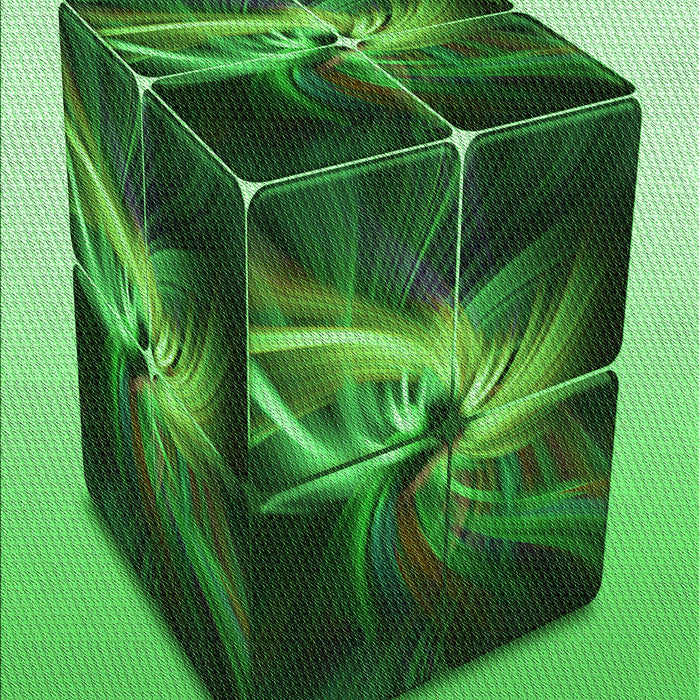 Patterned Deep Emerald Green Rug, pat871grn