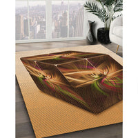 Patterned Red Brown Rug, pat871org