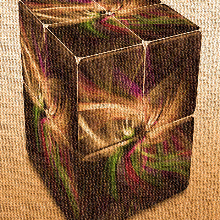 Patterned Red Brown Rug, pat871org