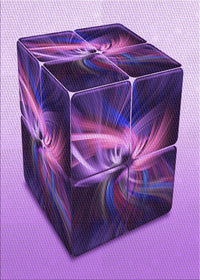 Machine Washable Transitional Violet Purple Rug, wshpat871pur