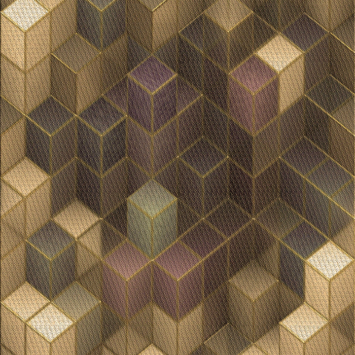 Patterned Cinnamon Brown Rug, pat872brn