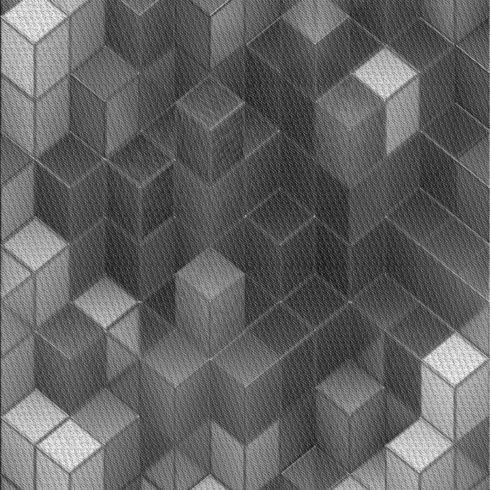 Patterned Gunmetal Gray Rug, pat872gry