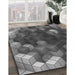 Machine Washable Transitional Gunmetal Gray Rug in a Family Room, wshpat872gry