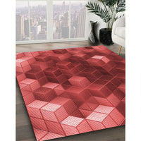 Patterned Red Rug, pat872rd