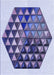 Patterned Deep Periwinkle Purple Rug, pat873blu