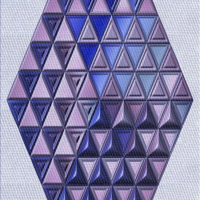 Patterned Deep Periwinkle Purple Rug, pat873blu